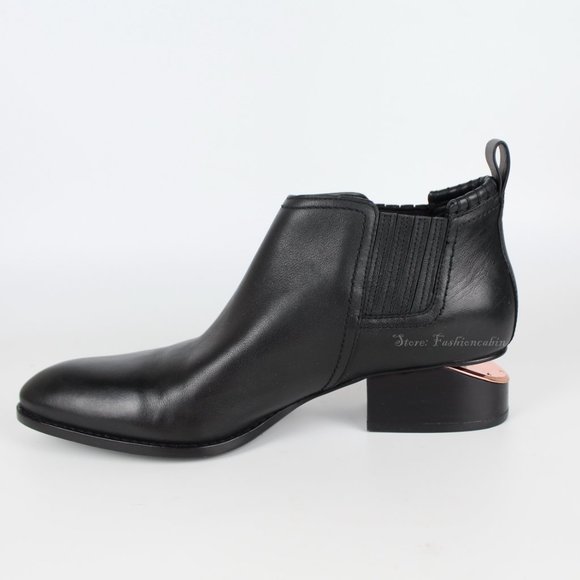 NEW RARE! ALEXANDER WANG Kori Cut Out Heel Ankle Boot | Chic & Versatile Staple - Picture 5 of 16